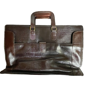 Bugatti Genuine Leather Bag Brown Vintage
